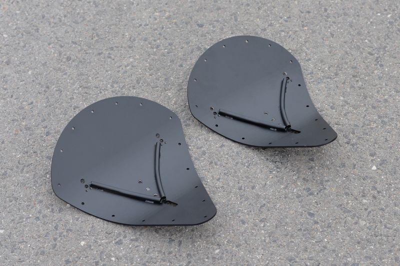 Bobber Sitz-Kit in edelstahl, Twin Shock